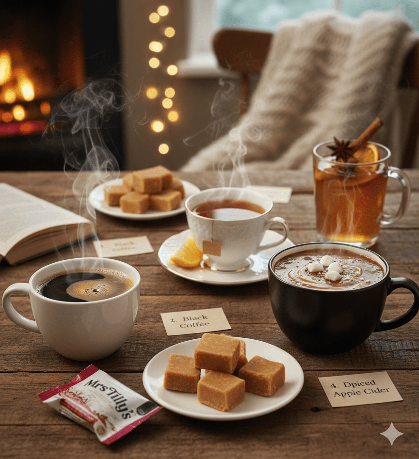 Best Hot Drinks to Enjoy with Fudge on Cold Winter Days