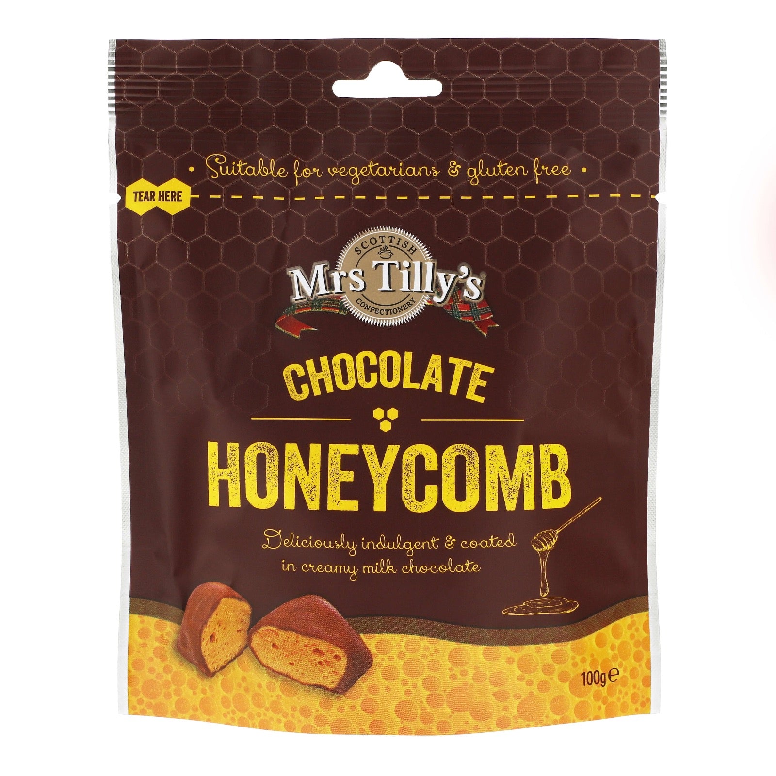 Chocolate Honeycomb Gift Pouch 100g