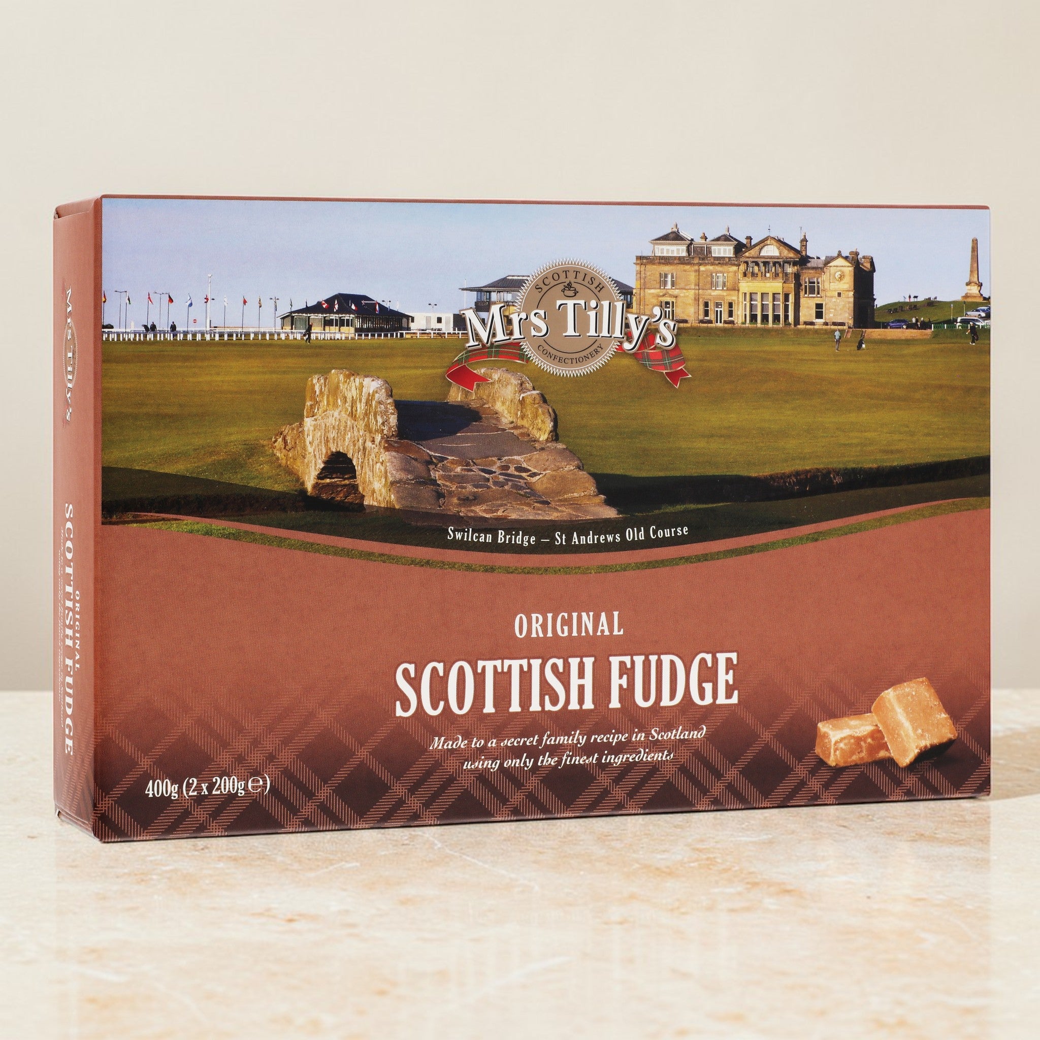 Mrs Tilly's Original Scottish Fudge 400g Scottish Souvenir Gift Box