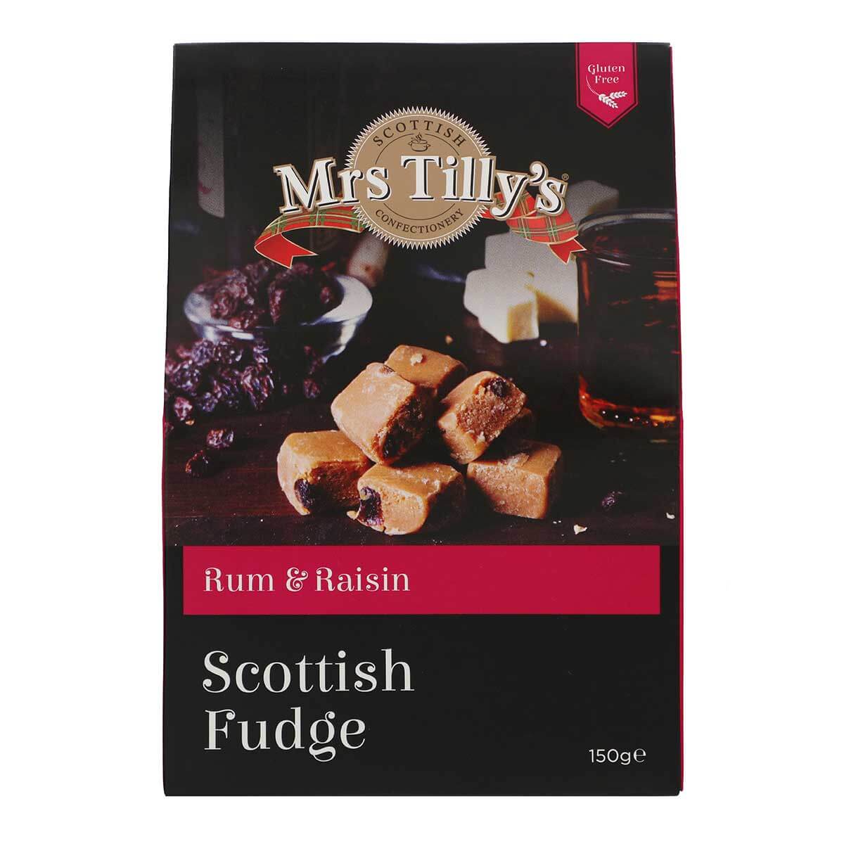 Rum & Raisin Scottish Fudge Gift Box 150g