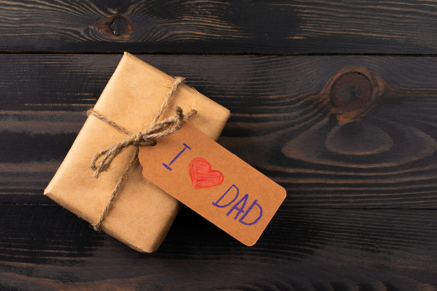 Mrs Tilly's Scottish fudge and tablet Father's Day gift box on a wooden table