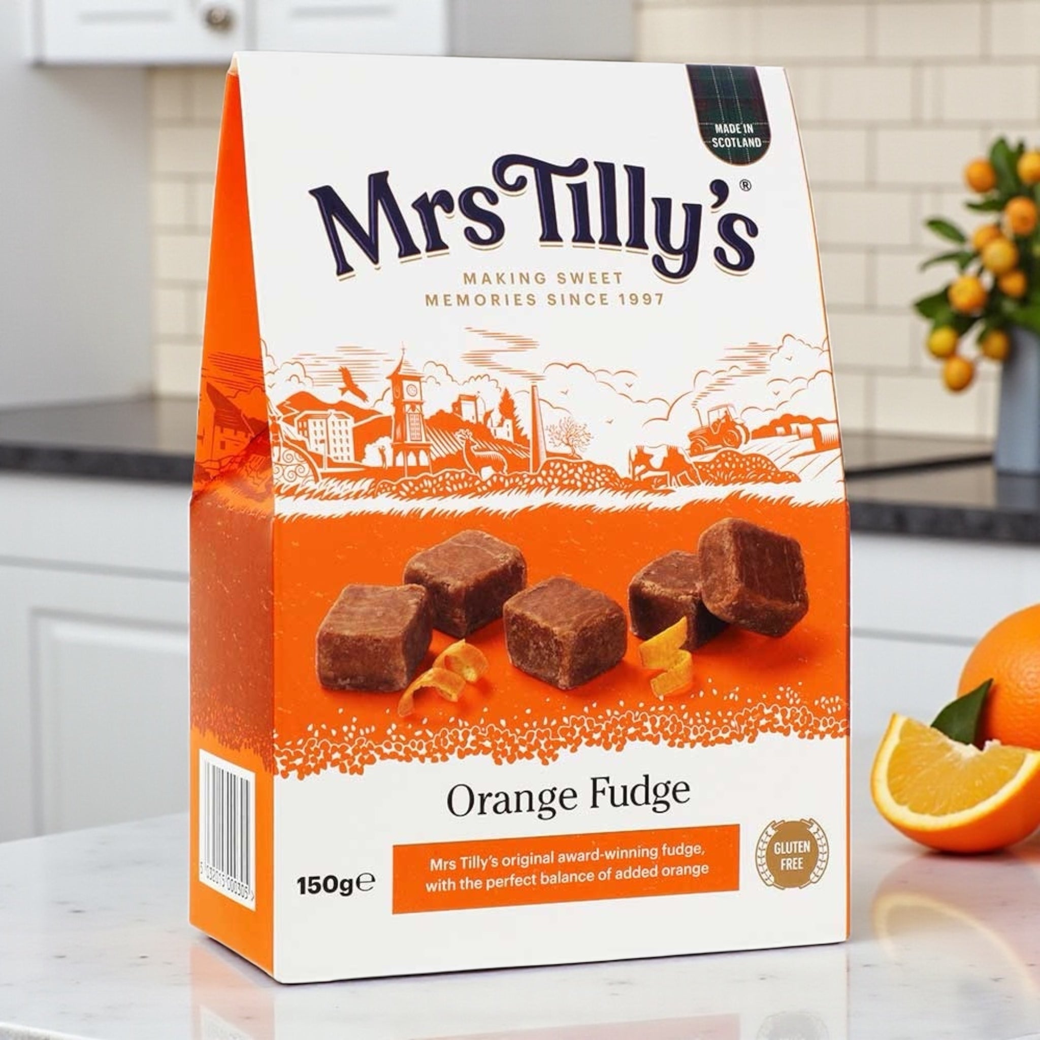 Orange Scottish Fudge Gift Box 150g
