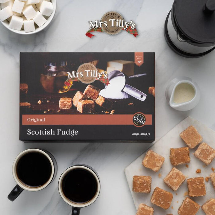 Buy Scottish sweets online: fudge, tablet, macaroon bars | Mrs Tilly's