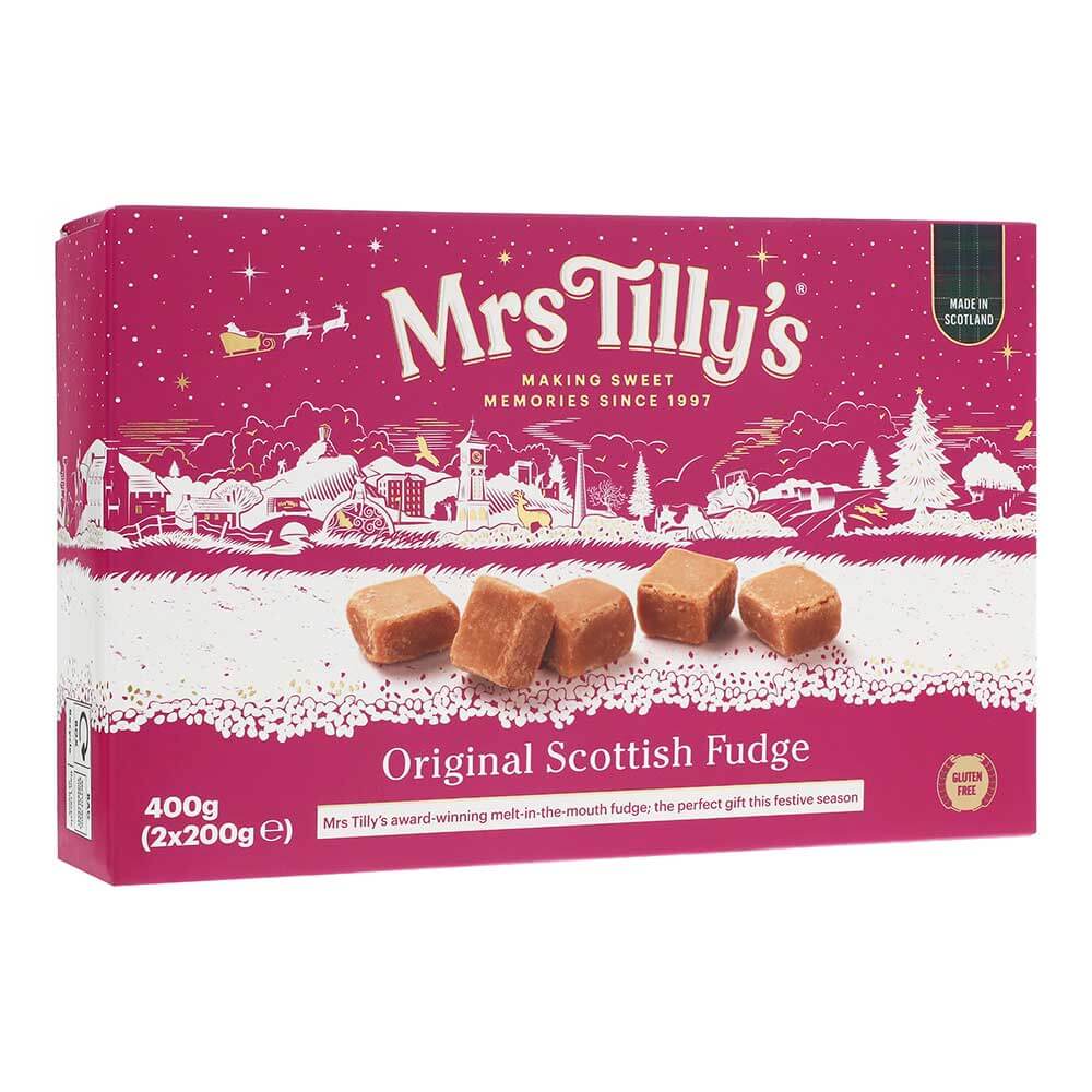 Original Scottish Fudge Gift Box 400g - (Festive Pack)