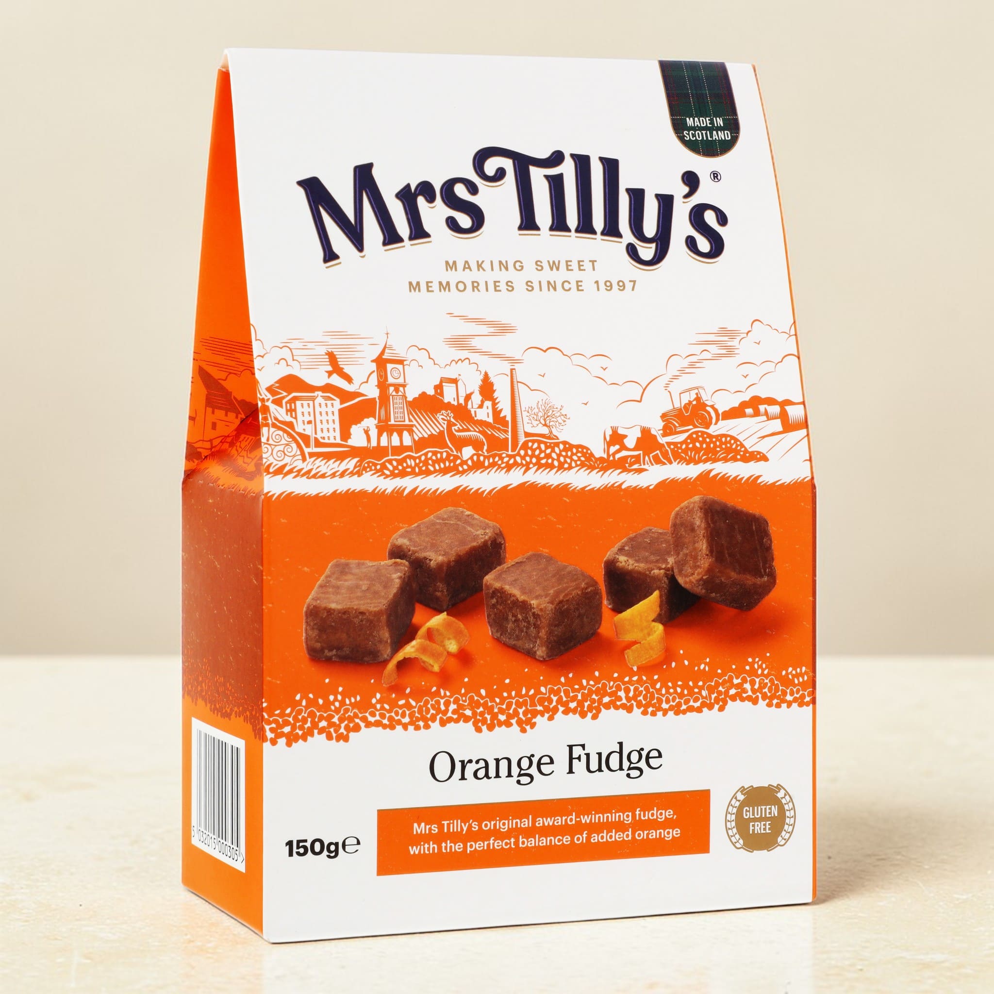 Mrs Tilly's Orange Fudge 150g Gift Box