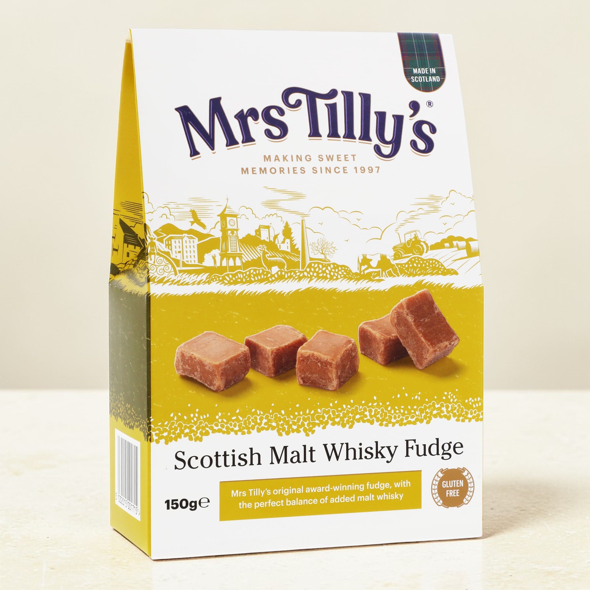 Mrs Tilly's Scottish Malt Whisky Fudge 150g Gift Box