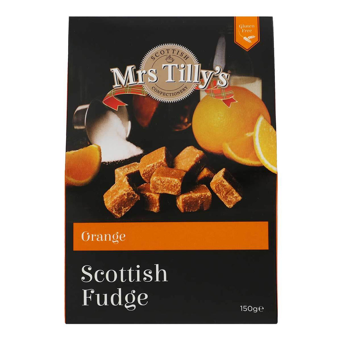 Buy Orange Scottish Fudge Gift Box 150g Mrs Tillys