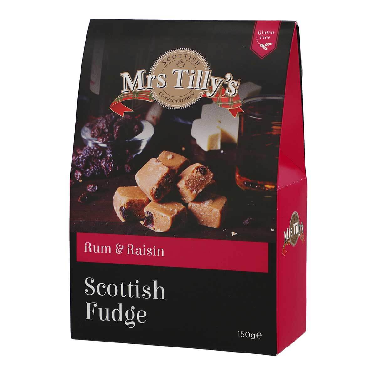 Rum & Raisin Scottish Fudge Gift Box 150g