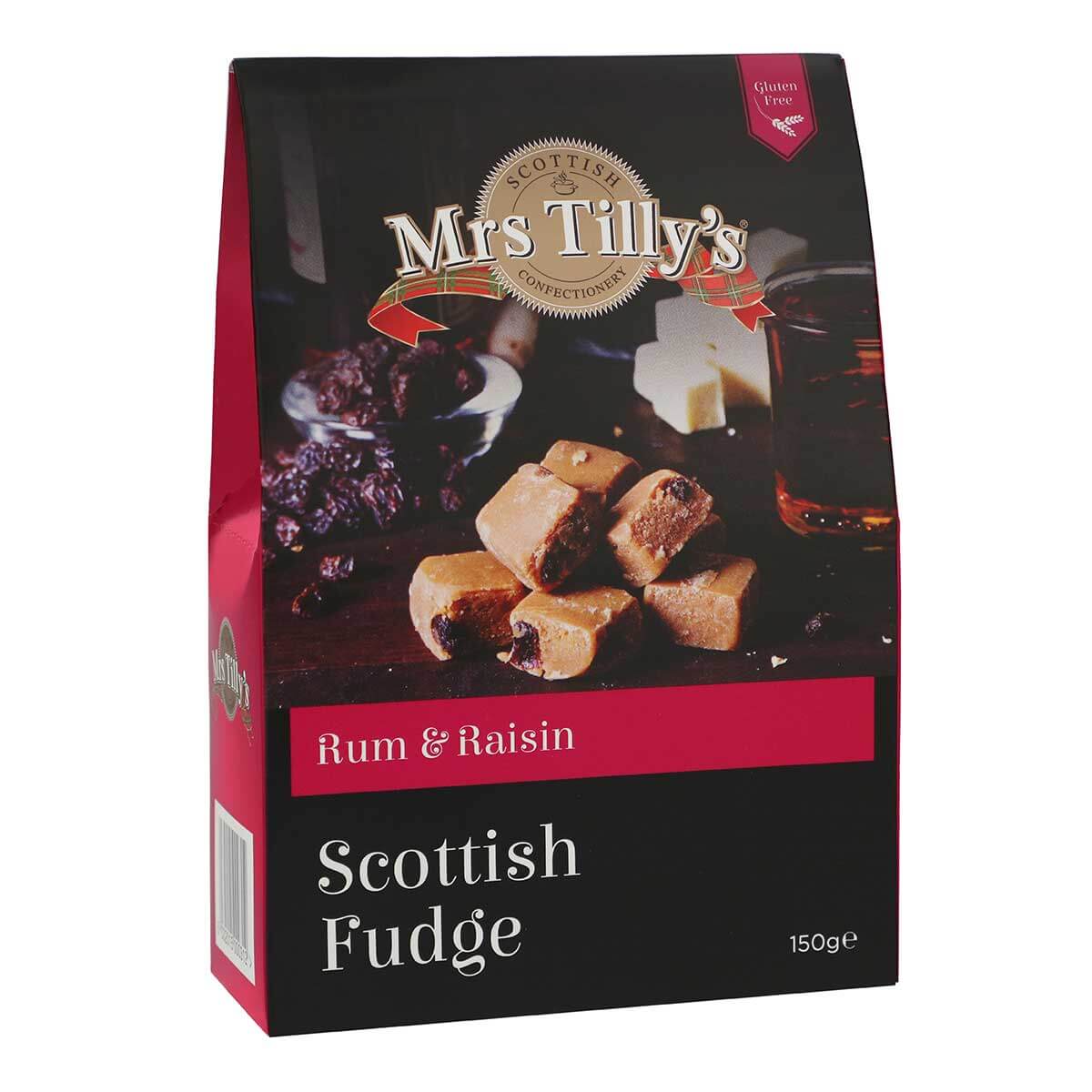 Rum & Raisin Scottish Fudge Gift Box 150g